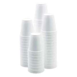 Atlantic ASG00003 D751 Disposable Cup, 185 mL Cup, Foam, White