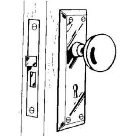 Ilco 215-04-51 Interior Lock, Metal, Brass, Residential