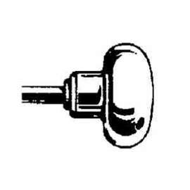 Ilco A403P Door Knob, Bright Brass