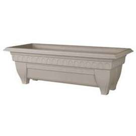 DCN Azura 1427-30 Patio Planter, 11 in W, Rectangular, Thermoplastic, Granite