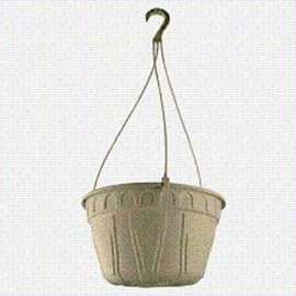 DCN 1460-12 Planter, 12 in Dia, Plastic, Cream
