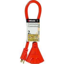CCI 990824 Extension Cord, 125 V, Orange PVC Sheath