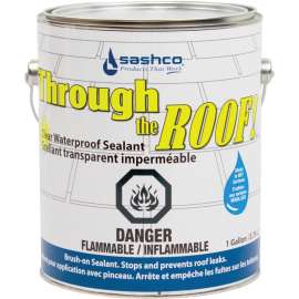Through The Roof! 14014 Roof Sealant, Clear, Liquid, 1 gal