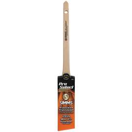 Pro Select 8020-38 Thin Angular Sash Brush, 1-1/2 in W, 2-1/4 in L Bristle, Nylon/Polyester Bristle, Rat Tail Handle