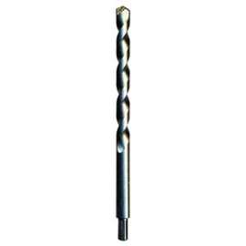 Task T14058 Rotary Drill Bit, 5/8 in Dia, 12 in OAL, Long, Percussion, Spiral Flute, 1/2 in Dia Shank, Reduced Shank