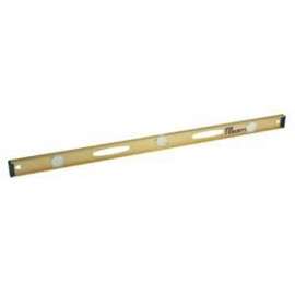 Stanley 42-480 I-Beam Level, 48 in L, 3-Vial, 2-Hang Hole, Non-Magnetic, Aluminum, Yellow