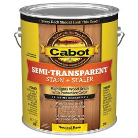 Cabot 300 Series 0306 Deck and Siding Stain, Neutral Base, Liquid