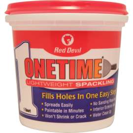 Red Devil 0544 Spackling Compound White, White, 1 qt Tub