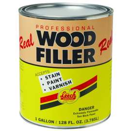 Leech Adhesives LWF-73 Wood Filler, Liquid, Solvent, Natural, 1 gal Can