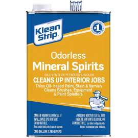 Klean Strip GKSP94006 Mineral Spirit Thinner, Liquid, Solvent, Light Yellow, 1 gal, Can