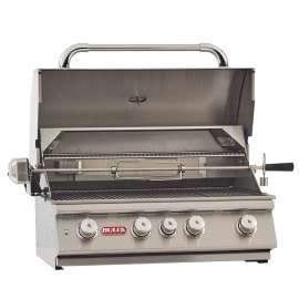 BULL Angus 47629 Gas Grill Head, 75000 Btu BTU, Natural Gas, 4 -Burner, 210 sq-in Secondary Cooking Surface