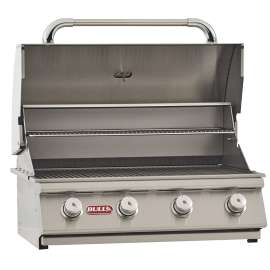 BULL OUTLAW 26038 Gas Grill Head, 60000 Btu BTU, LP, 4 -Burner, 210 sq-in Secondary Cooking Surface