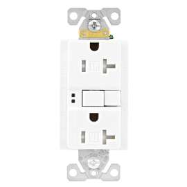 EATON TRSGF20W-SPL GFCI Receptacle, 125 V, 20 A