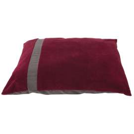 Aspenpet 80390 Shearling Pillow Pet Bed, Suede Fabric Cover, Dark Tan