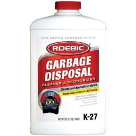 ROEBIC K-27-Q Cleaner and Deodorizer, 1 qt Bottle, Liquid, Clean, Blue