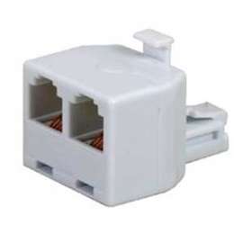 VOXX CTP257WHR Modular Telephone Jack, White