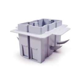 IPEX 220020 ICF Electrical Box, 1 -Gang, PVC, Gray