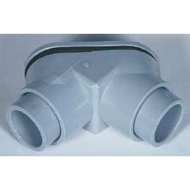 IPEX PELB-075050 Conduit Elbow, 3/4 in, PVC, Gray