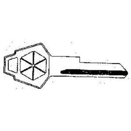 Ilco 1054WB-WR3 Key Blank, Brass, Nickel, For: Falcon Locks