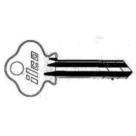 Ilco DO5 Key Blank, Brass, Nickel, For: Dominion Vehicle Locks
