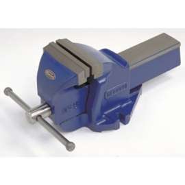Irwin 6 Mechanics Vise, 6 in W Jaw, 3-1/2 in D Throat, Steel, Rotating Jaw