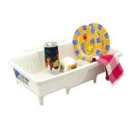 Rubbermaid FG835400WHT Spacesaver Dish Drainer, 19.3 in L, 13.7 in W, 4-3/4 in H, White