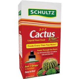 Schultz Cactus Plus SPF44300 Plant Food, 4 oz Bottle, Liquid, 2-7-7 N-P-K Ratio