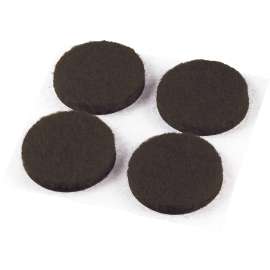 Shepherd Hardware 9822 Furniture Pad, Felt, Brown, 1 in Dia, 3 mm Thick, Round