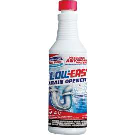 FLOW-EASY FE16C Drain Opener, Liquid, Brown, 1 pt Bottle