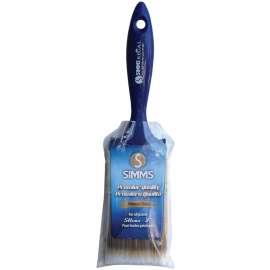 SIMMS Regal 1400-50 Flat Brush, 2 in W, 2-1/2 in L Bristle, Nylon/Polyester Bristle