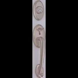 Taymor Professional Series 34-FV0557 Handleset, Keyed Different Key, Brass, Antique Nickel, 2-3/8 to 2-3/4 in Backset
