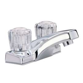 Taymor Fundamentals Series 06-4431 Bathroom Faucet, 1.5 gpm, 2-Faucet Hole, Resin, Polished Chrome, 4 in Faucet Centers