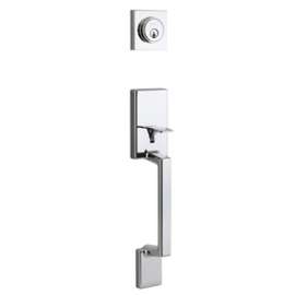 Taymor Professional Series 34-FV0766 Handleset, 3 Grade, Metal, Satin Nickel, 2-3/8 to 2-3/4 in Backset, WR5 Keyway