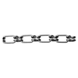 Ben-Mor 51077 Lock Link Chain, #2/0, 50 ft L, 340 lb Working Load, Steel, Zinc