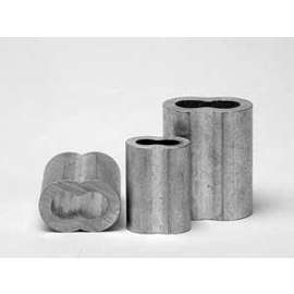 Ben-Mor 72107 Oval Sleeve, 3/16 in Dia Cable, Aluminum