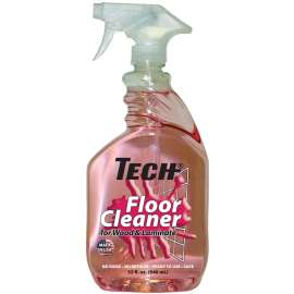 Tech 16326-06S Floor Cleaner, 32 oz, Bottle, Liquid, Slight Pleasant, Transparent Pink