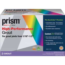 CUSTOM Prism CPG6017 Cement Grout, Powder, Characteristic, Charcoal, 17 lb Box