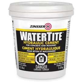 Zinsser 266296 Hydraulic Cement, Particulate Solid, Solvent-Like, Gray, 2.5 lb