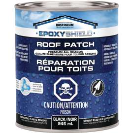 RUST-OLEUM 277433 Roof Patch, Black, Liquid, 946 mL