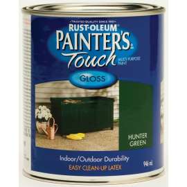 RUST-OLEUM Painter's Touch 254846 Brush-On Paint, Gloss, Hunter Green, 946 mL