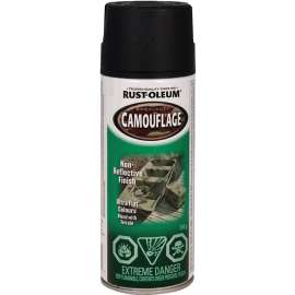 Specialty 259513 Camouflage Spray Paint, Ultra Flat, Black, 340 g