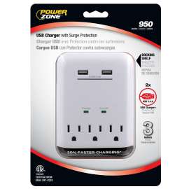 PowerZone ORUSB343S USB Charger, 3.4 A