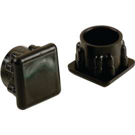 Shepherd Hardware 9237 Furniture Leg Tip, Round, Plastic, Black, 15/16 in Dia