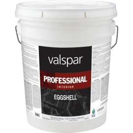 Valspar 11800 Series 11814-5GAL Interior Paint, Eggshell, Neutral, 5 gal, Pail, Latex Base