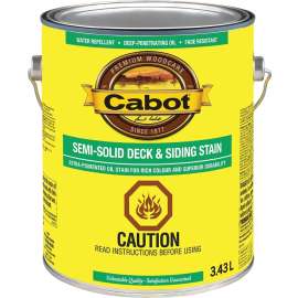 Cabot 17400 17417C Semi-Solid Deck and Siding Stain, New Redwood, Liquid, 3.43 L