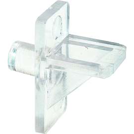 Prime-Line U 10136 Shelf Support Peg 5 lb, Plastic, Clear, Wall Mounting