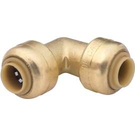 Reliance Worldwide U244LF Tube Elbow, 1/4 in, 90 deg Angle, Brass, 200 psi Pressure