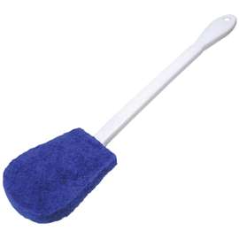 Quickie 306 Bath Bowl Scrub, Poly Fiber Bristle, Blue Bristle
