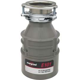 InSinkErator Evergrind Series 75941 Garbage Disposal, 26 oz Grinding Chamber, 1/3 hp Motor, 120 V, Steel