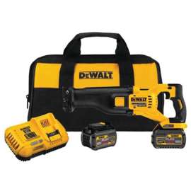 DeWALT DCS388T2 Reciprocating Saw Kit, Battery Included, 60 V, 6 Ah, 1-1/8 in L Stroke, 0 to 3000 spm